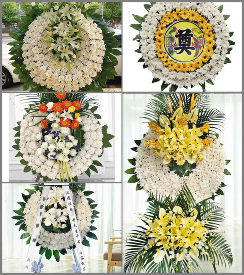 山西忻州五台县蒋坊乡大峪口村花圈速递